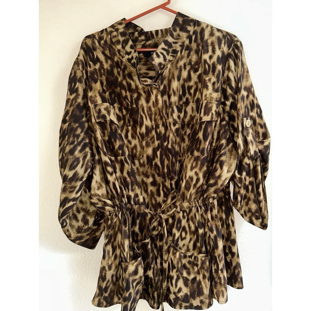 Sz 3X By Kris Jenner. Animal Print Fabric. Looks Luxurious. Very Stylish